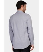 Camisa Aramis Slim Tricoline Maquinetada Azul - 38 - Marca Aramis