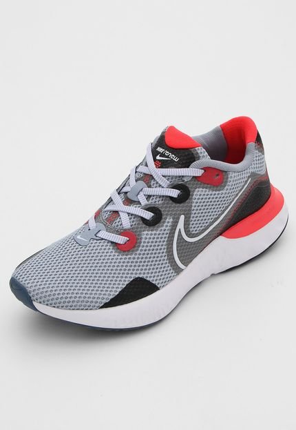 Tênis Nike Renew Run Cinza/Rosa - Marca Nike