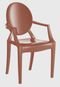 4 Cadeiras Wind Plus Terracota Solido De Plástico UZ Kappesberg Marrom - Marca Kappesberg