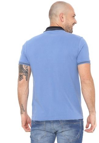 Camisa Polo Aramis Reta Logo Azul