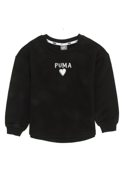 Blusa de Moletom Puma Infantil Preto - Marca Puma