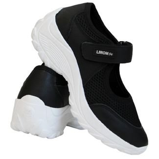 Tenis Feminino Sneakers Lirom Fit Em Couro