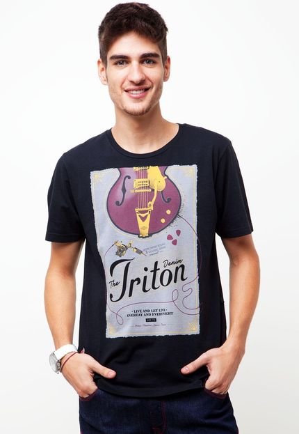 Camiseta Triton Brasil Sound Preta - Marca Triton