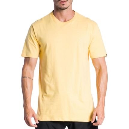 Camiseta Quiksilver Embroidery SM24 Masculina Amarelo Claro - Marca Quiksilver