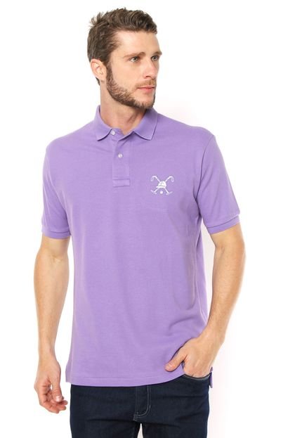 Camisa Polo Polo Play Reta Logo Roxa - Marca Polo Play