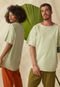 Camiseta Manga Curta Inspira Sustentável Sem Gênero Algodão Consciente Verde - Marca Inspira