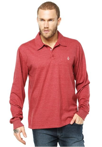 Camisa Polo Volcom Basica Vermelha - Marca Volcom