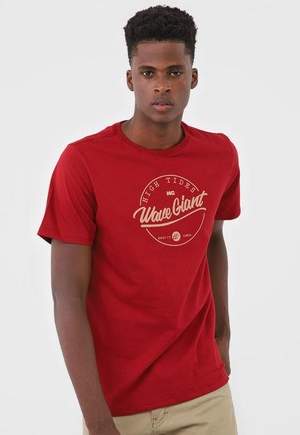 Camiseta WG High Tides Vermelha - Marca WG