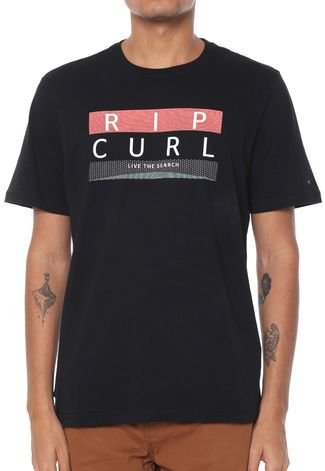 Camiseta Rip Curl Cavern Preta