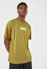 Camiseta Verde Oliva-Amarillo Nike