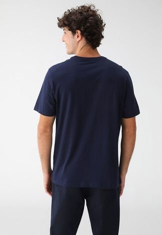 Camiseta Dudalina Listras Azul-Marinho