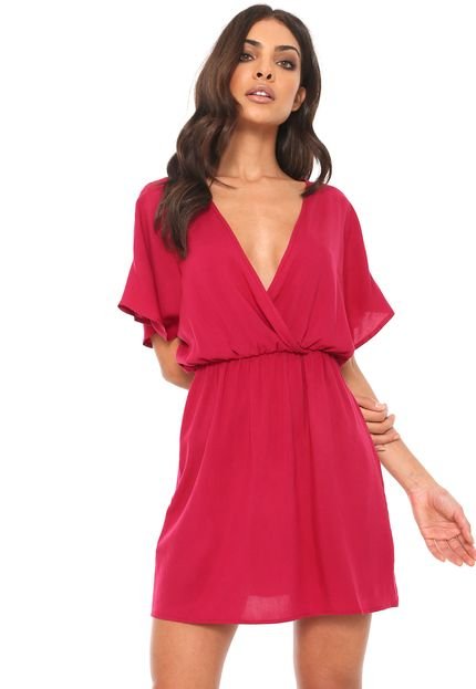 Vestido Colcci Curto Transpassado Rosa - Marca Colcci