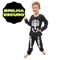 Pijama Preto Esqueleto Infantil/Juvenil Masculino Camisas Manga Longa Q/ Brilha no Escuro - Marca CFAstore