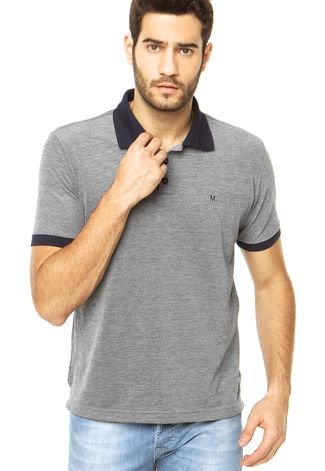 Camisa Polo M. Officer recortes Cinza