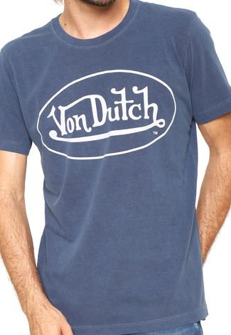 Camiseta Von Dutch  Logo Azul