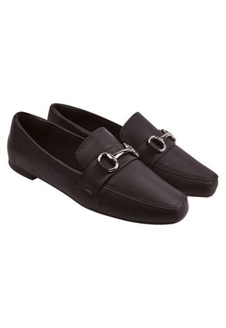 Mocassim DAFITI SHOES Loafer Metal Preto - Compre Agora