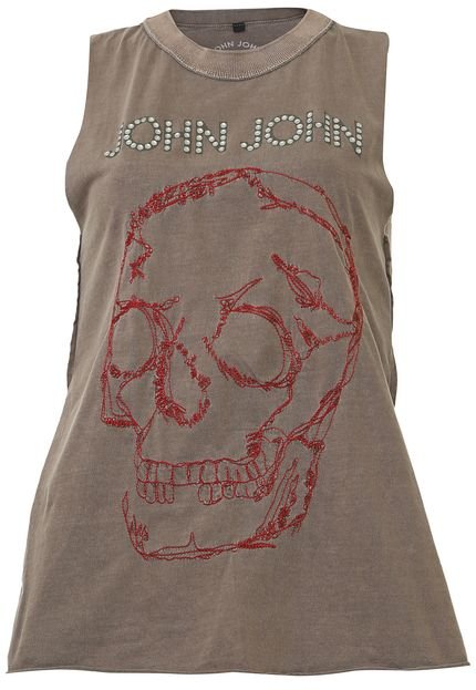 Regata John John Skull Border Marrom - Marca John John
