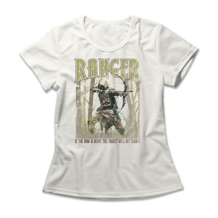 Camiseta Feminina Ranger - Off White - Marca Studio Geek 