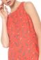 Vestido Banana Republic Curto Floral Paneled Laranja - Marca Banana Republic