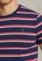 Camiseta Polo Ralph Lauren Reta Logo Azul-Marinho - Marca Polo Ralph Lauren
