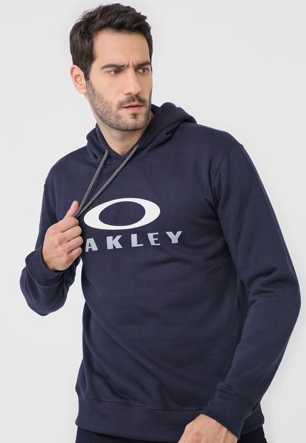 Blusa de Moletom Flanelada Fechada Oakley Dual Pullover Azul-Marinho - Marca Oakley