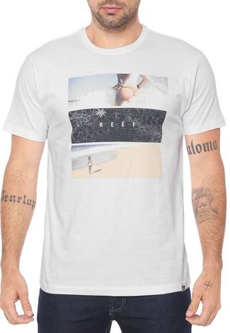 Camiseta Reef Básica Desolation Branca