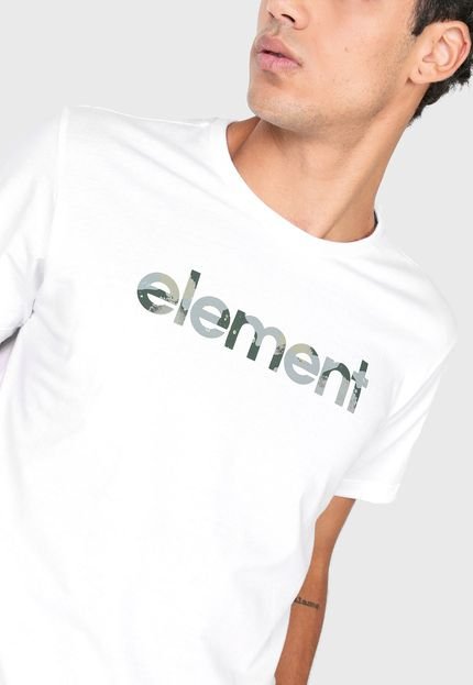 Camiseta Element Water Camo Mark Branca - Marca Element