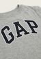 Camiseta Bebê GAP Logo Cinza - Marca GAP