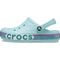 Sandália crocs classic rainbow glitter clog t pure water Azul - Marca Crocs