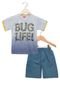 Conjunto Curto Tricae Bug Life Azul - Marca Tricae