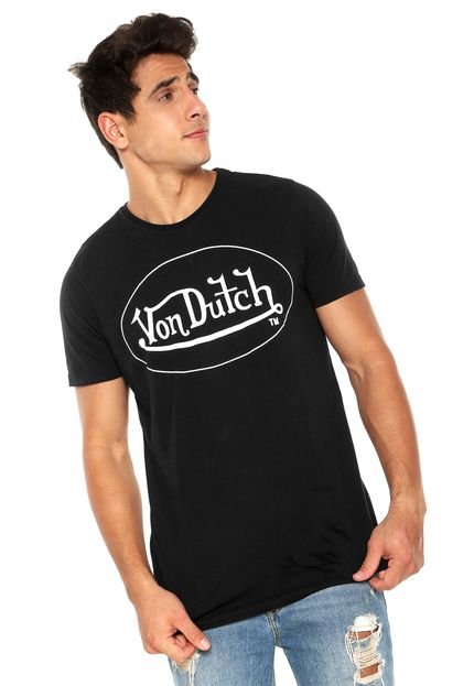 Camiseta Von Dutch  Logo Preta - Marca Von Dutch 