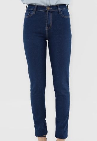 Calça Jeans Polo Wear Skinny Pespontos Azul