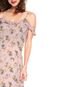 Vestido Ciganinha For Why Curto Floral Rosa - Marca For Why