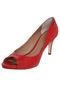 Peep Toe Dumond Basic Vermelho - Marca Dumond