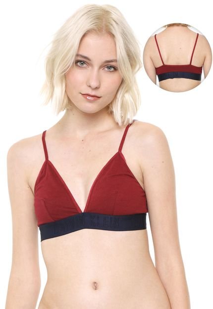 Top Calvin Klein Triângulo Logo Vermelho - Marca Calvin Klein Underwear