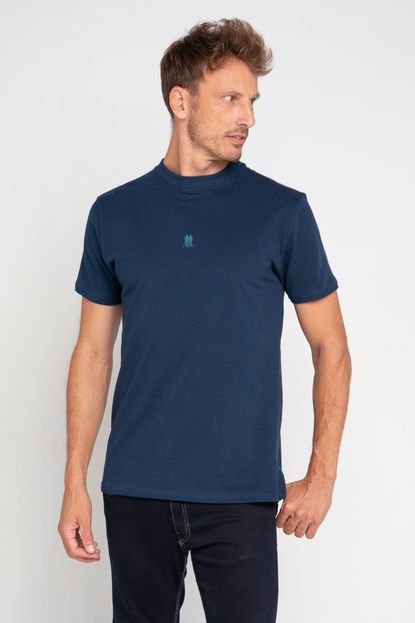 Camiseta Masculina Gola Alta Silk Polo Wear Marinho - Marca Polo Wear
