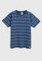 Camiseta Elian Infantil Listrada Azul - Marca Elian
