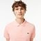 Camisa Polo masculina Slim Fit em petit piquet Rosa - Marca Lacoste