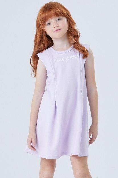 Vestido Infantil Menina Hello Future Colorittá Lilás - Marca Colorittá