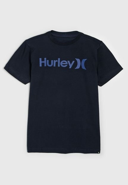 Camiseta Hurley Infantil Logo Azul-Marinho - Marca Hurley