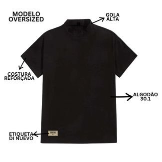 Camisa Oversized Gola Alta Vermelha Streetwear - Compre Agora