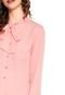 Camisa For Why Lace Up Rosa - Marca For Why