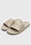 Chinelo Slide Calvin Klein Logo Bege - Marca Calvin Klein