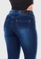 Calça Capri HNO Jeans Skinny Cintura Alta Elastano Classic Azul Marinho - Marca HNO Jeans