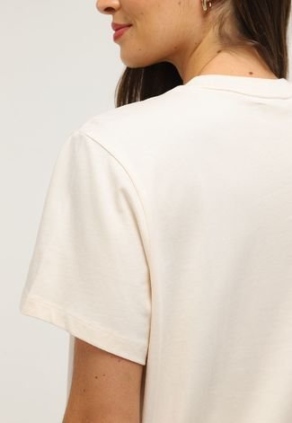 Camiseta adidas Originals Trefoil Monogram Infill Off-White