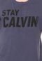 Camiseta Calvin Klein Jeans Estampada Azul - Marca Calvin Klein Jeans