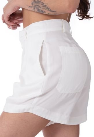 Shorts Feminino Operarock Liocel Off White