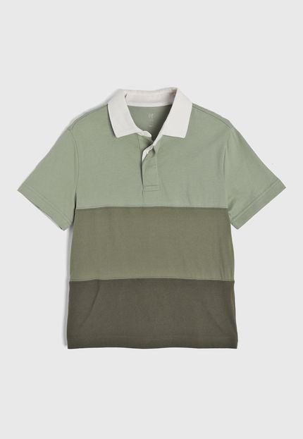 Camisa Polo GAP Color Block Verde - Marca GAP