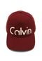 Boné Calvin Klein Snapback Logo Vinho - Marca Calvin Klein