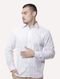 Camisa Ellus Masculina Slim Tricoline Oregon Anatomic Listrada Branca - Marca Ellus